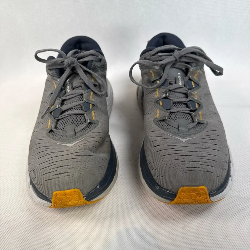 Hoka One One Gaviota 3 Mens 8 2E Gray Athletic Running Shoes Sneakers Outdoor - Picture 6 of 14